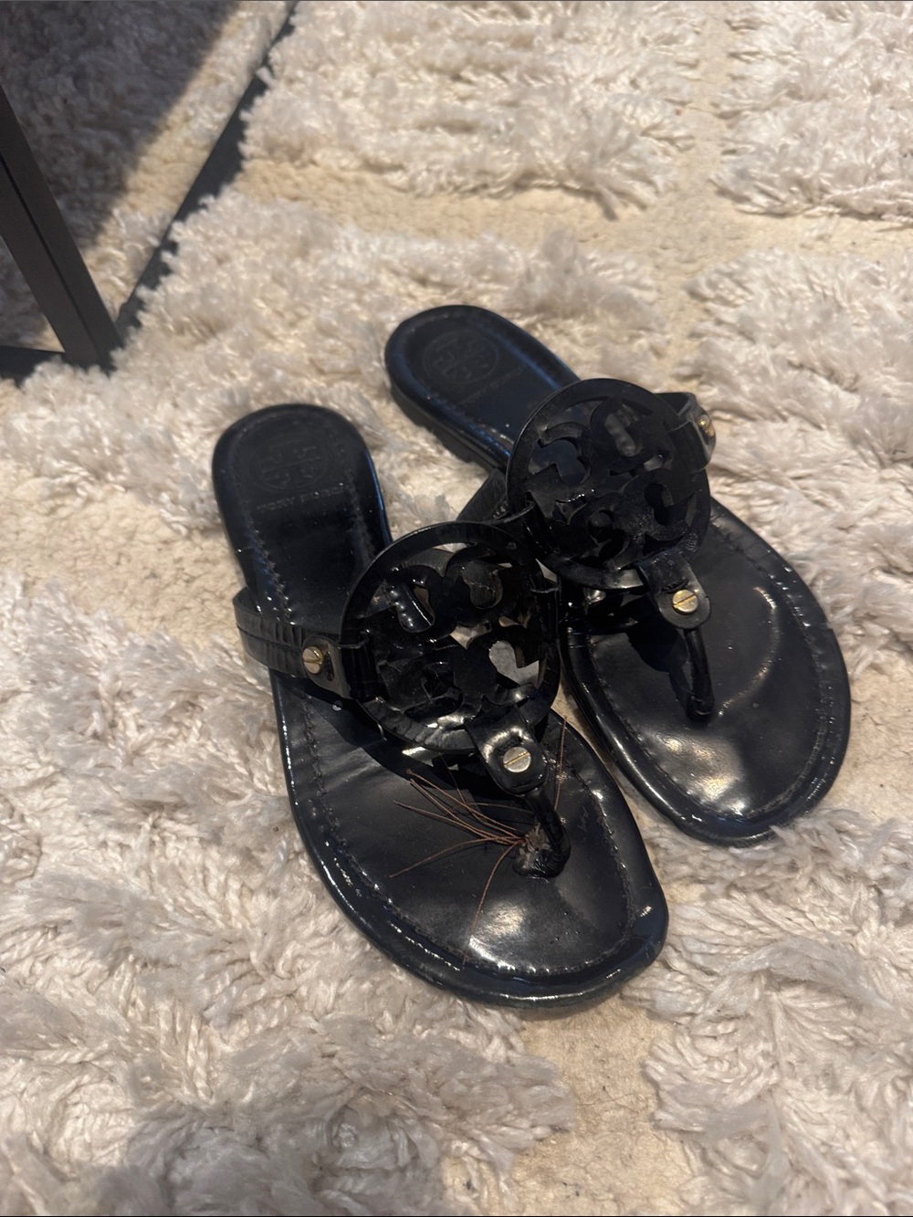 Damaged-Authentic Tory Burch Miller Sandals